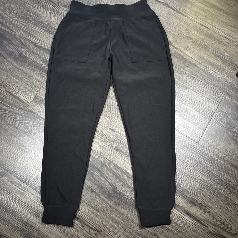 MAZE COLLECTION Women's Black Pull On Joggers Pants Stretch Pockets Size S